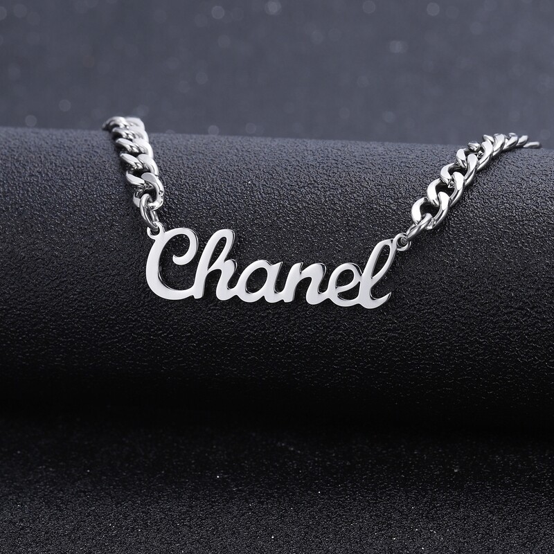 CUBAN LINK NAME NECKLACE