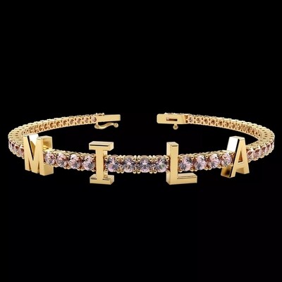 TENNIS NAME BRACELET