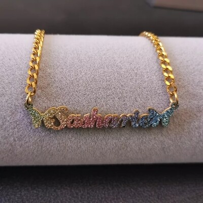RAINBOW NAME NECKLACE