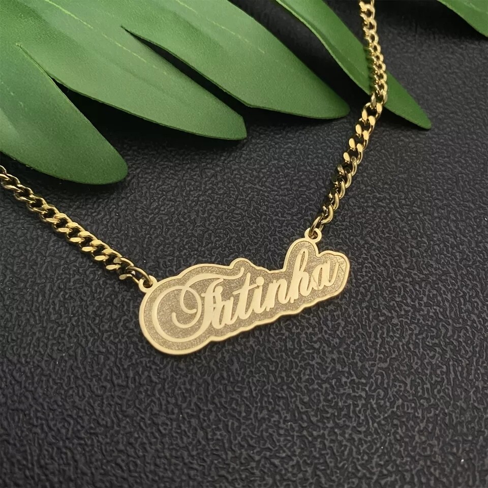 SHIMMERY NAME NECKLACE
