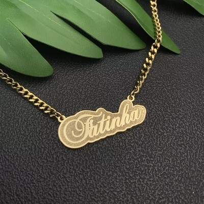 SHIMMERY NAME NECKLACE