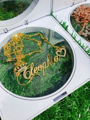 TOUCH OF ICE NAME NECKLACE