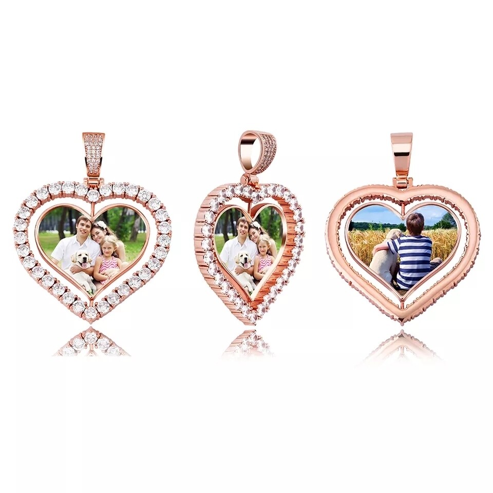 DOUBLE SIDED HEART MEDALLION