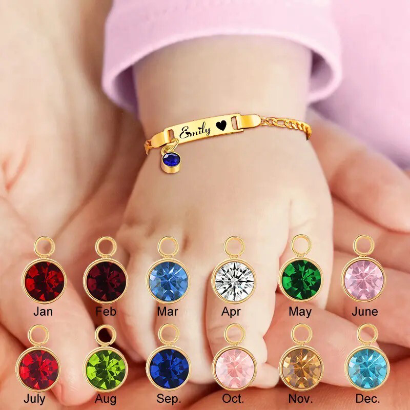 BIRTHSTONE BABY BRACELET