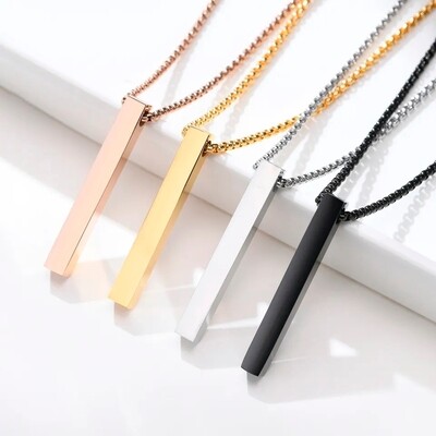 3D BLOCK PENDANT