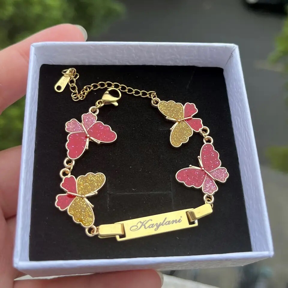 BUTTERFLY BAND BABY BRACELET