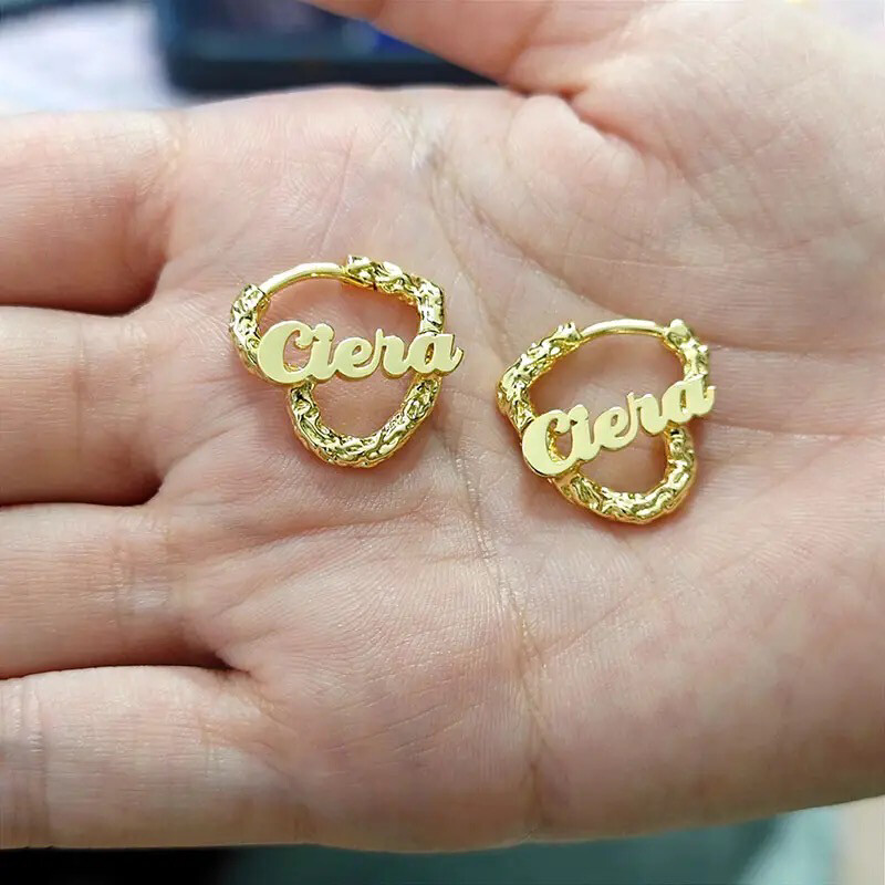Heart Shaped Mini Hoops