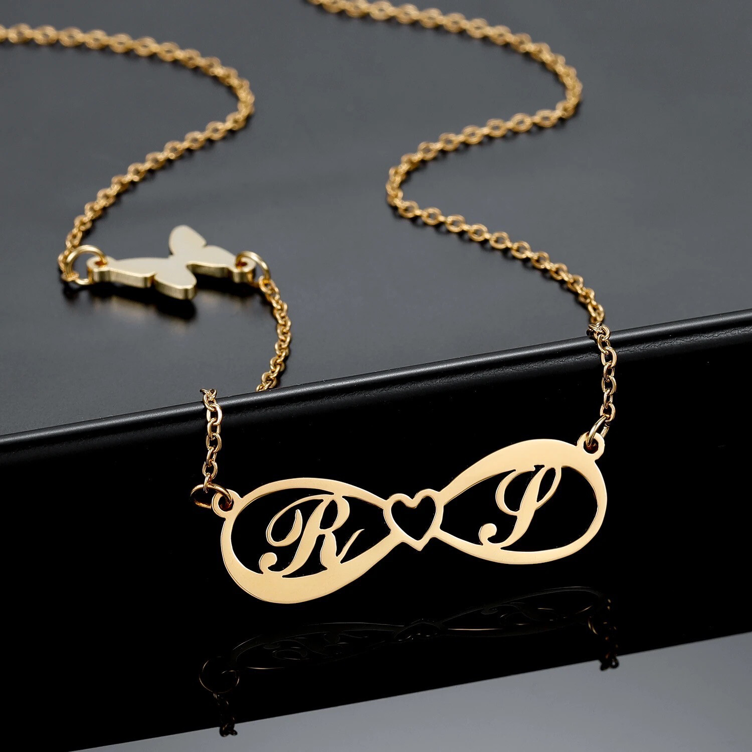 INFINITY INITIALS NECKLACE