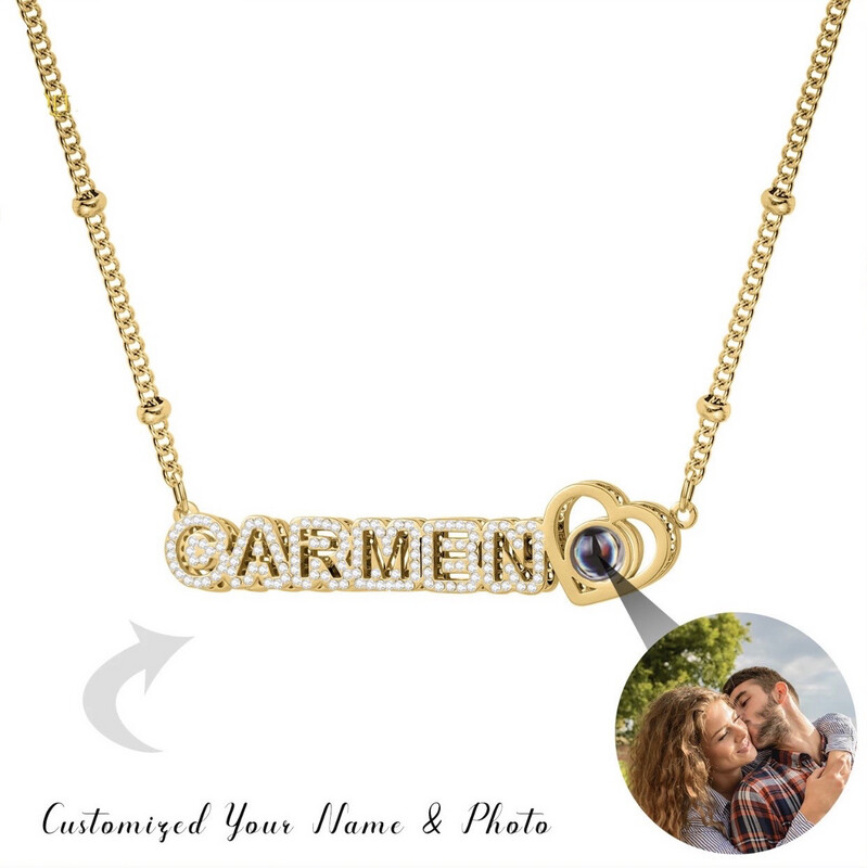 3D PROJECTION PHOTO ICY NAME NECKLACE