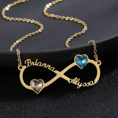 BIRTHSTONE INFINITY NECKLACE