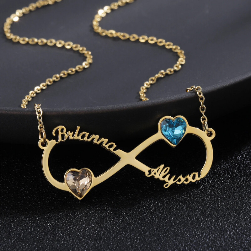 BIRTHSTONE INFINITY NECKLACE