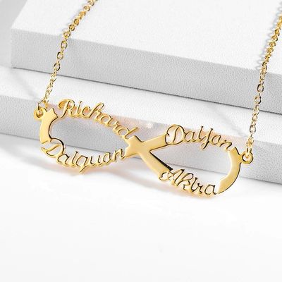 2-4 Name Infinity Design Necklace