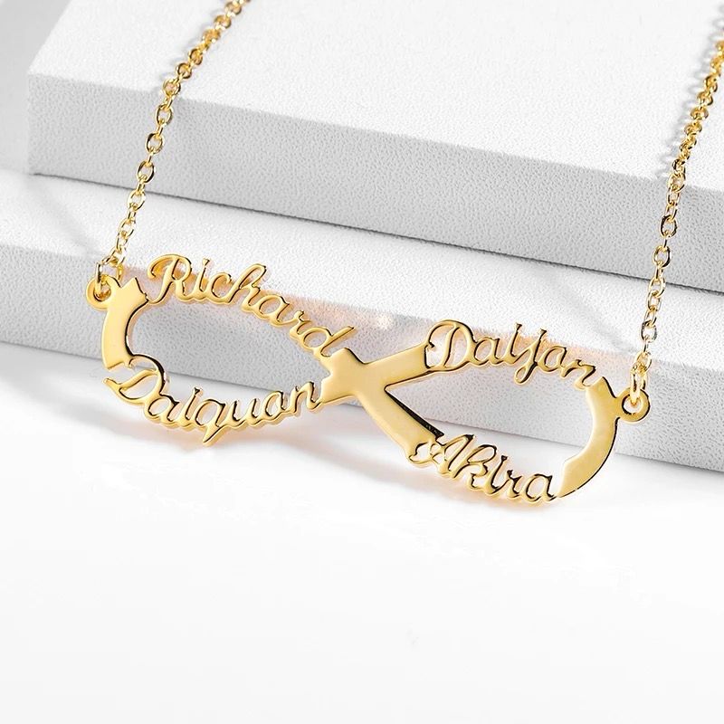 2-4 Name Infinity Design Necklace