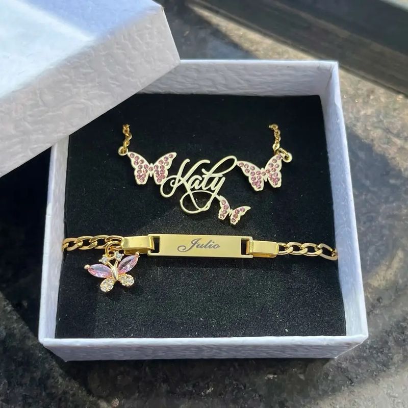 PINK BUTTERFLY SET