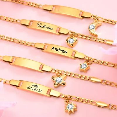 Diamond Charm Baby Bracelet