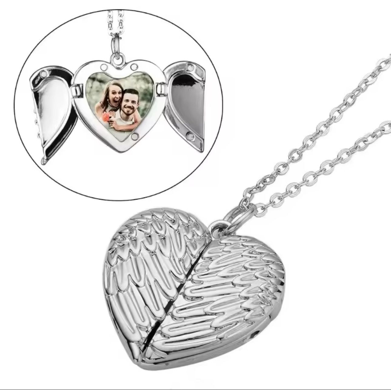 WINGED HEART SHAPED LOCKET