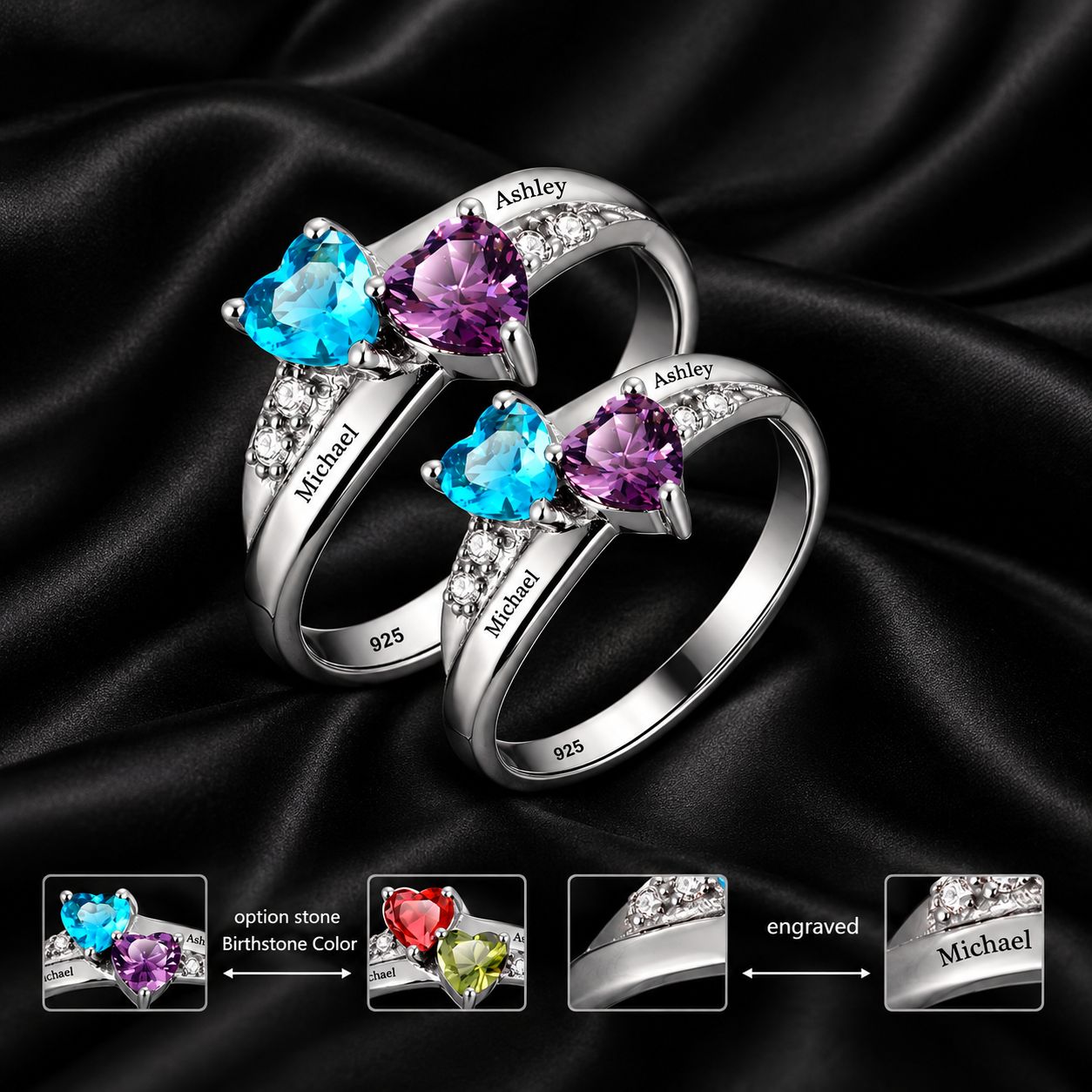 BIRTHSTONE PROMISE RING