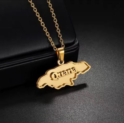 MAP ME NAME PENDANT