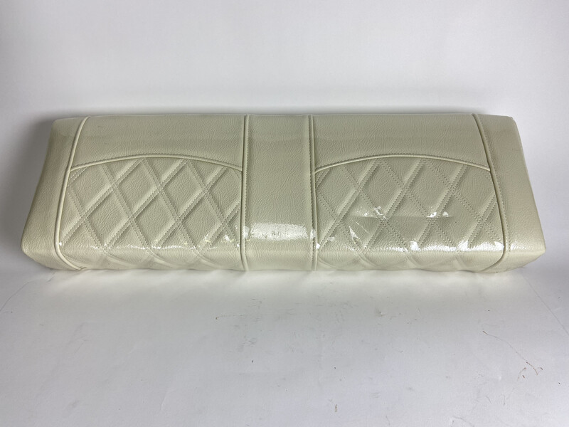 Rear Seat With Stitching- White