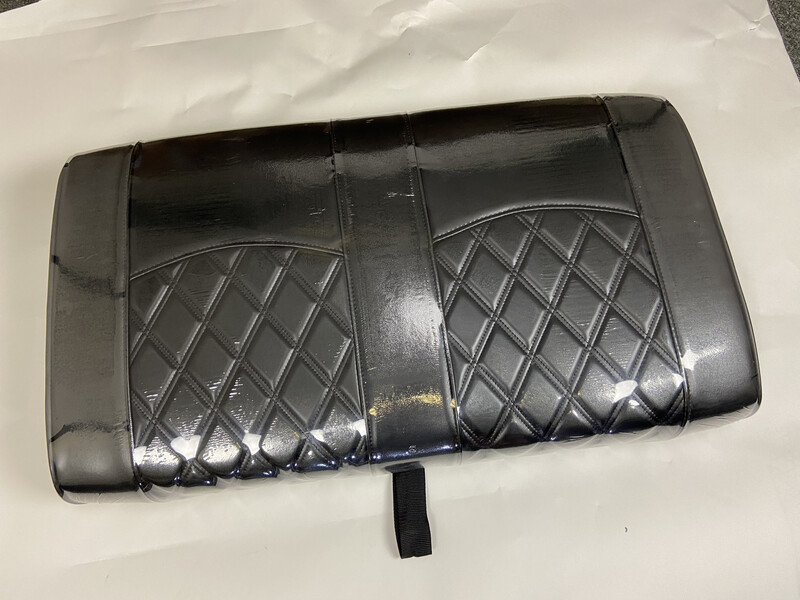 Front Seat Cushion With Stitching- Black