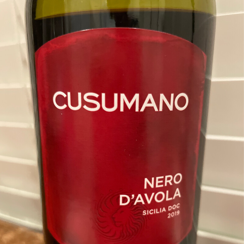 Cusumano Nero D’ Avola, Sicily, Italy, 2019