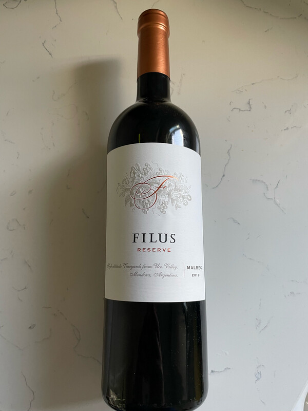 Filus Reserve Malbec, Uco Valley, Mendoza, Argentina 2019