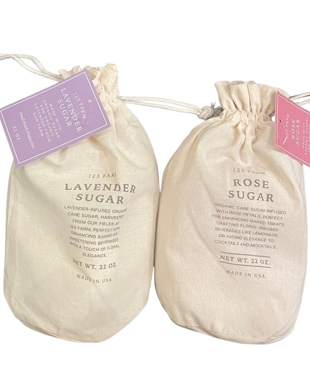 Rose or Lavender Scented Organic Cane Sugar