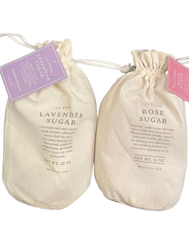 Rose or Lavender Scented Organic Cane Sugar