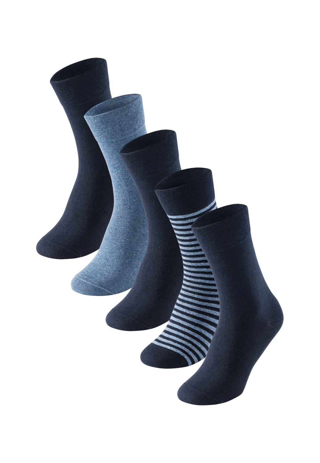 5 SCHIESSER Bluebird Herrensocken stay fresh blau sortiert