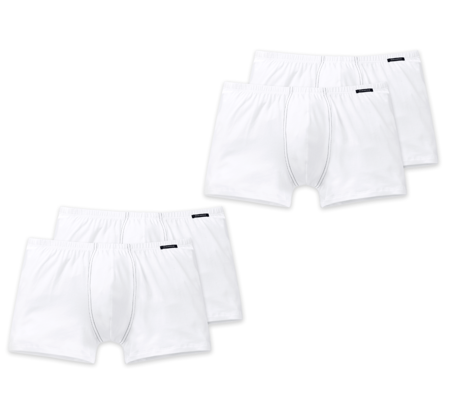 4 SCHIESSER Essentials Shorts Weiss