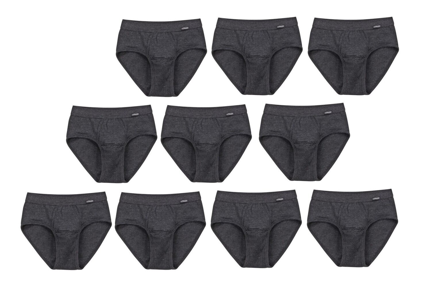 10 AMMANN JEANS SPORTSLIPS SLIPS MIT EINGRIFF Anthrazit