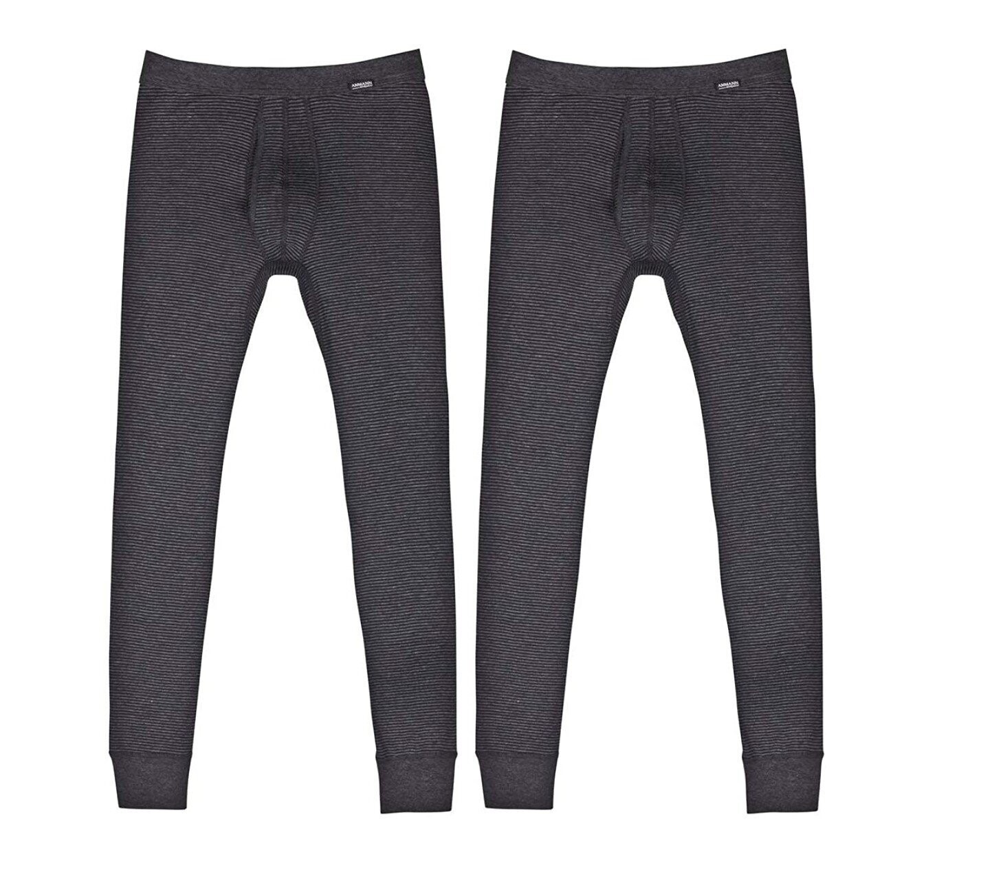 2 AMMANN JEANS Herren lange Unterhose Anthrazit