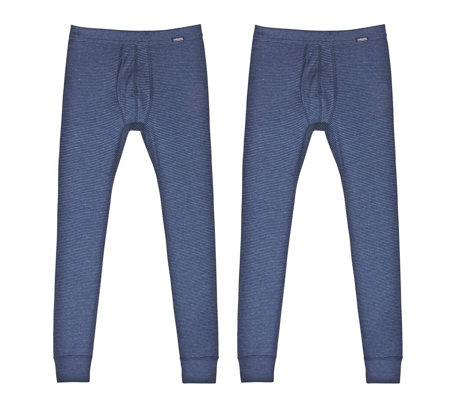 2 AMMANN JEANS Herren lange Unterhose Dunkelblau