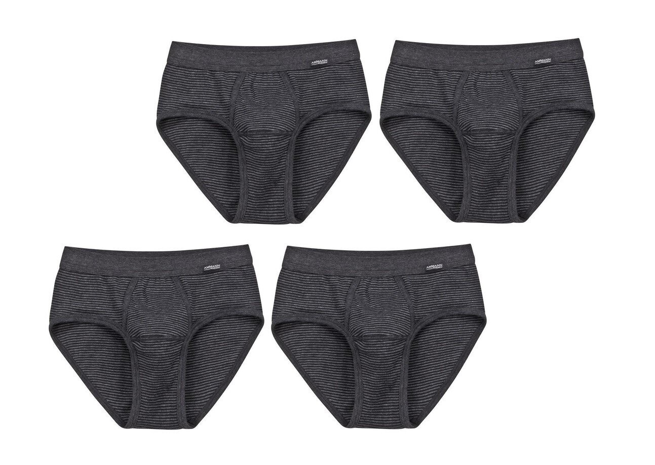 4 AMMANN JEANS SPORTSLIPS SLIPS MIT EINGRIFF Anthrazit
