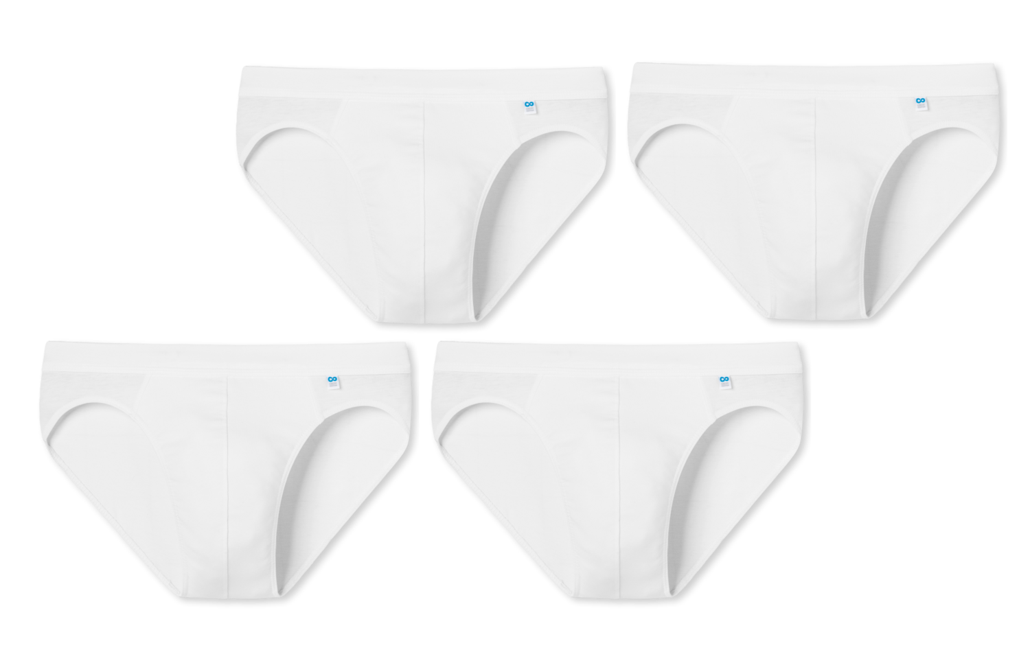 4 SCHIESSER Rio-Slips - Long Life Cotton Weiß