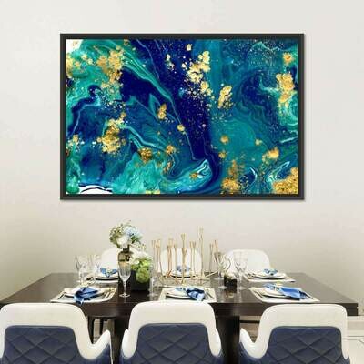 RESIN WALL ART - 1 PIECE FRAMED RESIN - 19&quot; X 13&quot;