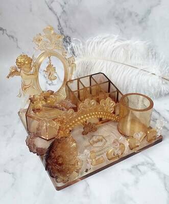Resin Makeup Organizer Table decor