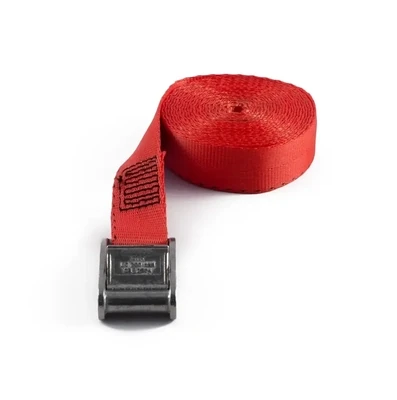 25mm Endless Cam Buckle Straps - 3 metres/red