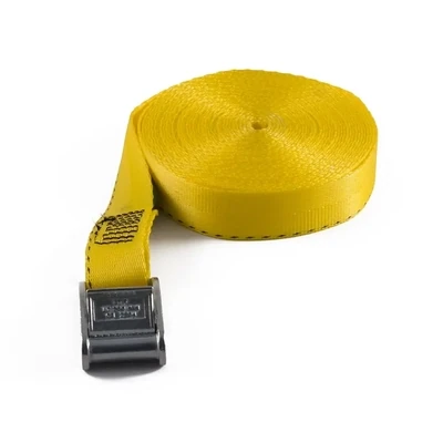 25mm Endless Cam Buckle Straps - 7 metres/yellow