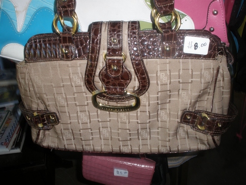 Linea Rosetti Brown/Tan Purse Handbag