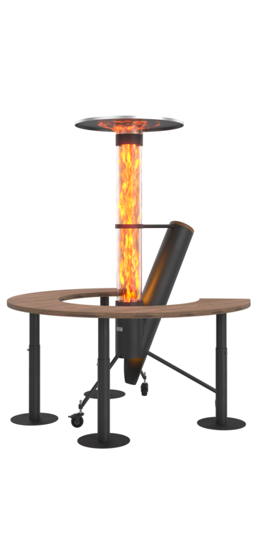 Carbon-Neutral patio heater