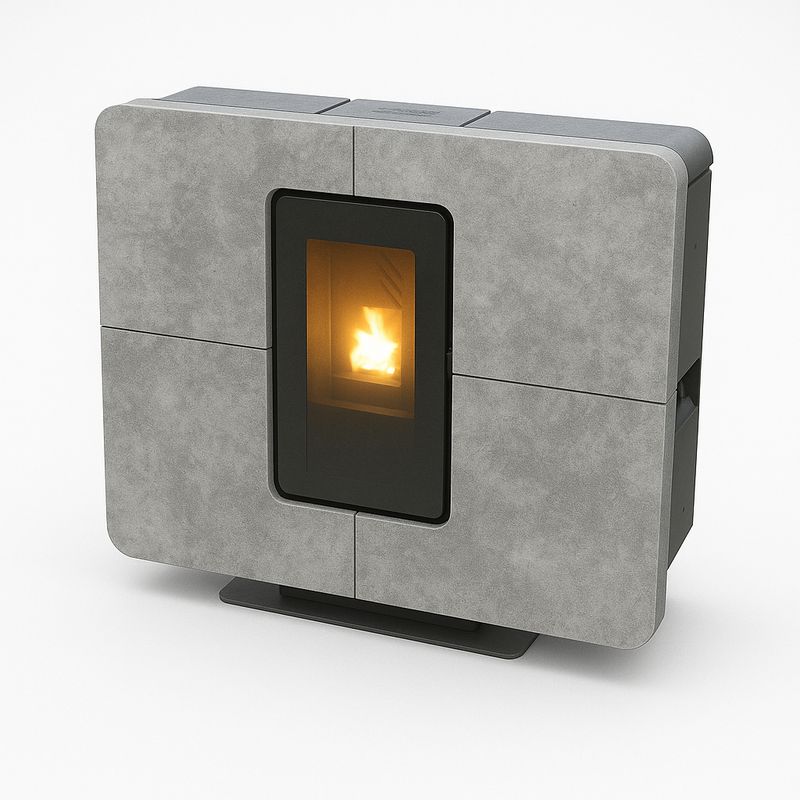 Pelletofen SlimQuadro Cristallo | 11.1 kW
