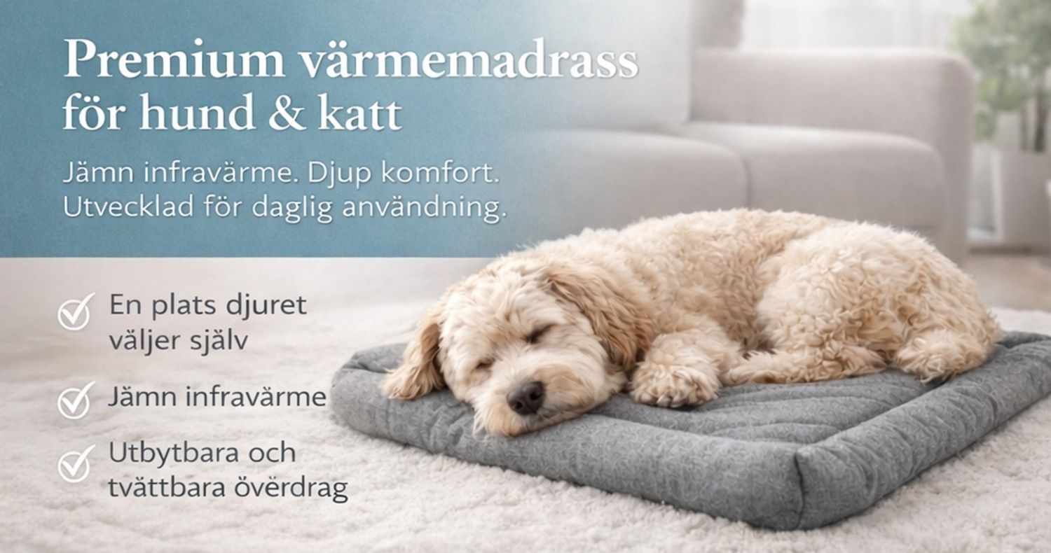 PEMF Värmedyna med IR-värme katt/hund 50x50