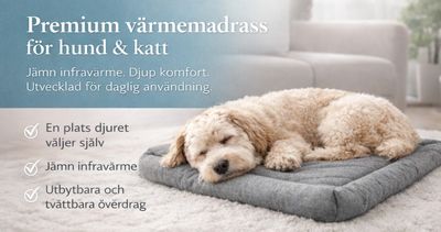 PEMF Värmedyna med IR-värme katt/hund 50x50