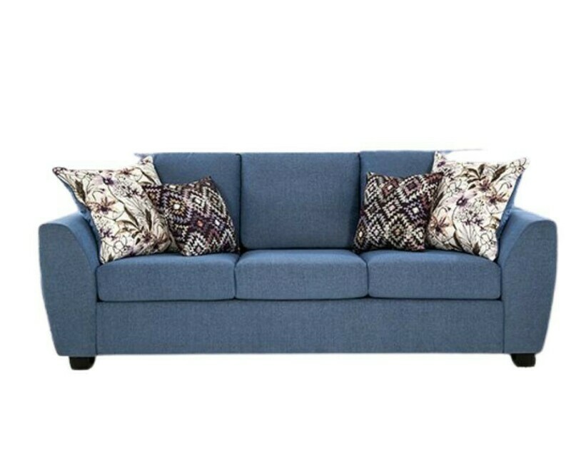 Blue 3 Seater Sofa