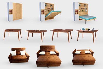 Space saving furnitures