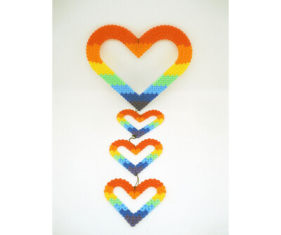 Mobile - Multicoloured Hearts