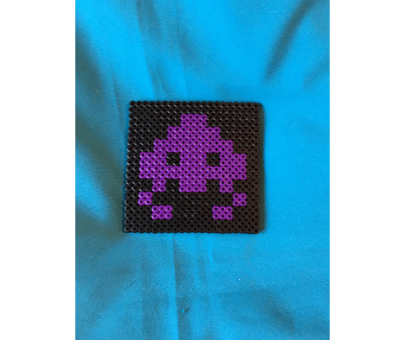 Coaster -  Space Invaders (purple)