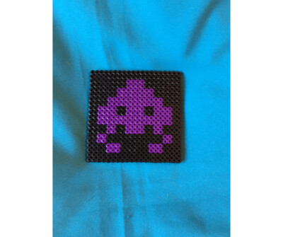 Coaster -  Space Invaders (purple)
