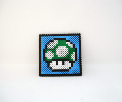 Coaster -  Mario, Green Mushroom